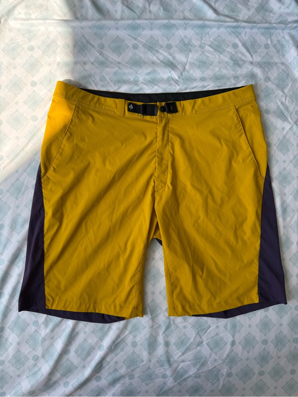 Gorpcore Montbell Yellow / Purple Technical O.D. Shorts